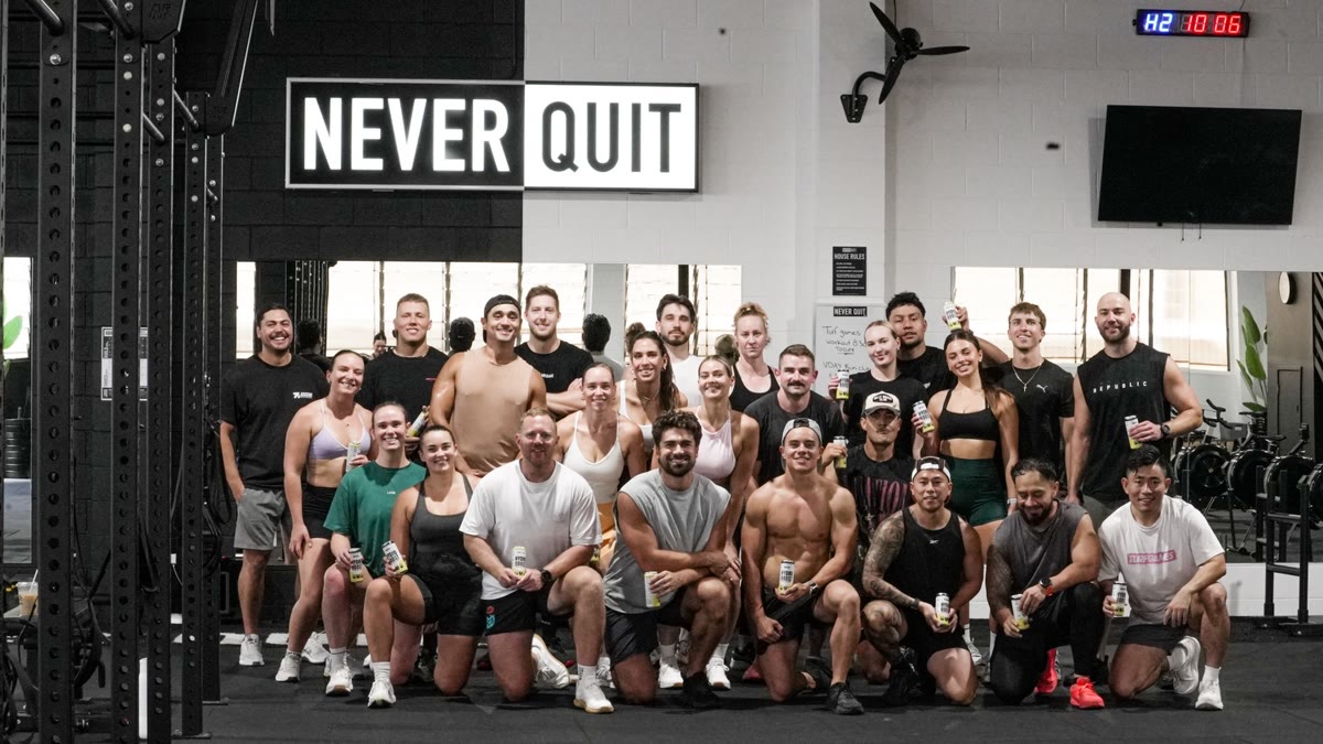 Ascend community group photo after a gym session